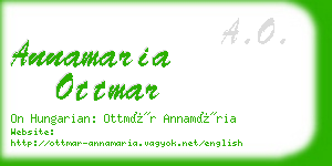 annamaria ottmar business card